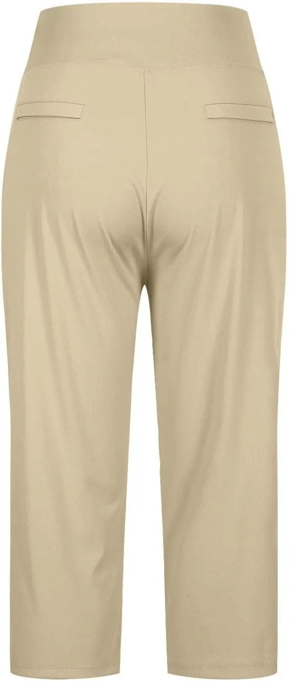 Capri Pants for Women Shorts Business Stretch High Waisted Capris Work Office Cropped Trousers Casual Summer Clothing