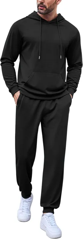 COOFANDY Sweatsuits for Men 2 Piece Tracksuit Casual Athletic Jogging Suit Hooded Set