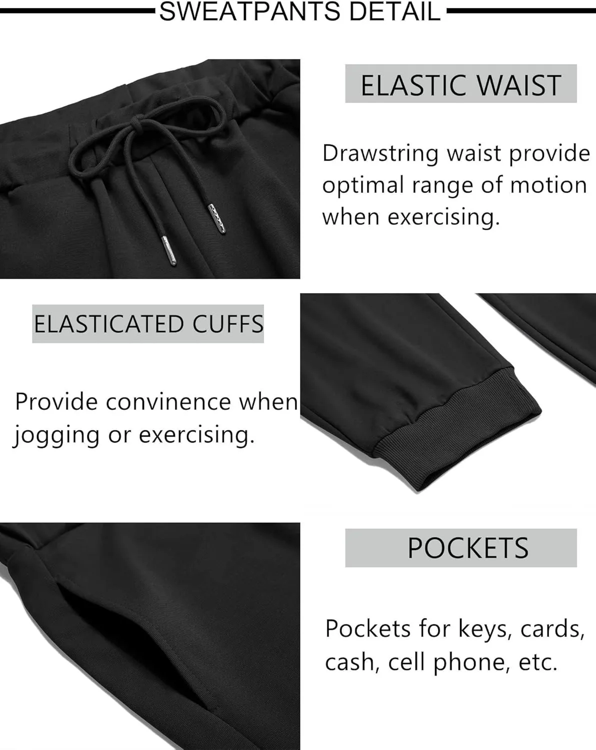 COOFANDY Sweatsuits for Men 2 Piece Tracksuit Casual Athletic Jogging Suit Hooded Set