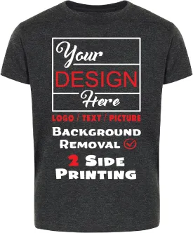 Custom Youth T-Shirts for Boys and Girls | Personalized Image and Text for Kids | Digital Printing