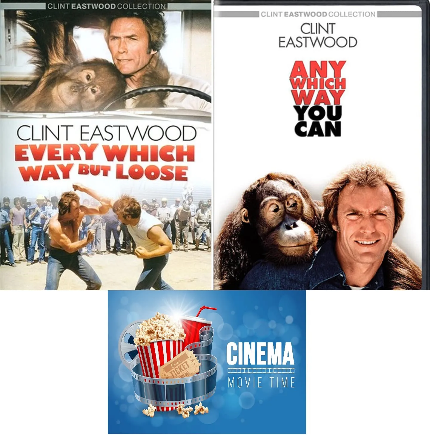 EVERY WHICH WAY BUT LOOSE & ANY WHICH WAY YOU CAN Clint Eastwood Double Feature DVD NEW