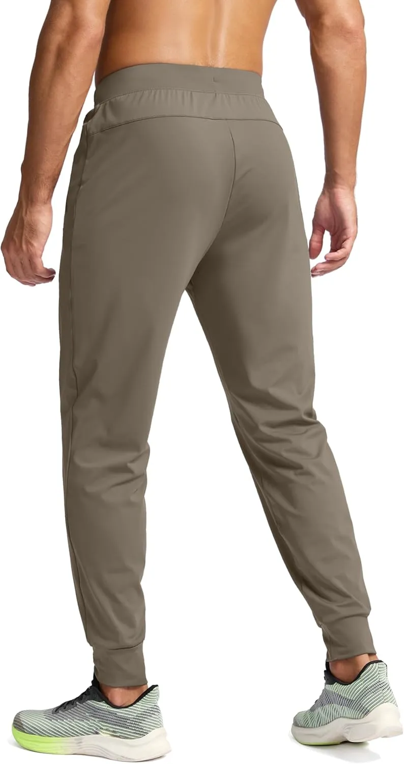 G Gradual Men's Joggers Pants with Zipper Pockets Stretch Sweatpants Athletic Track Pants for Men Workout Running Gym