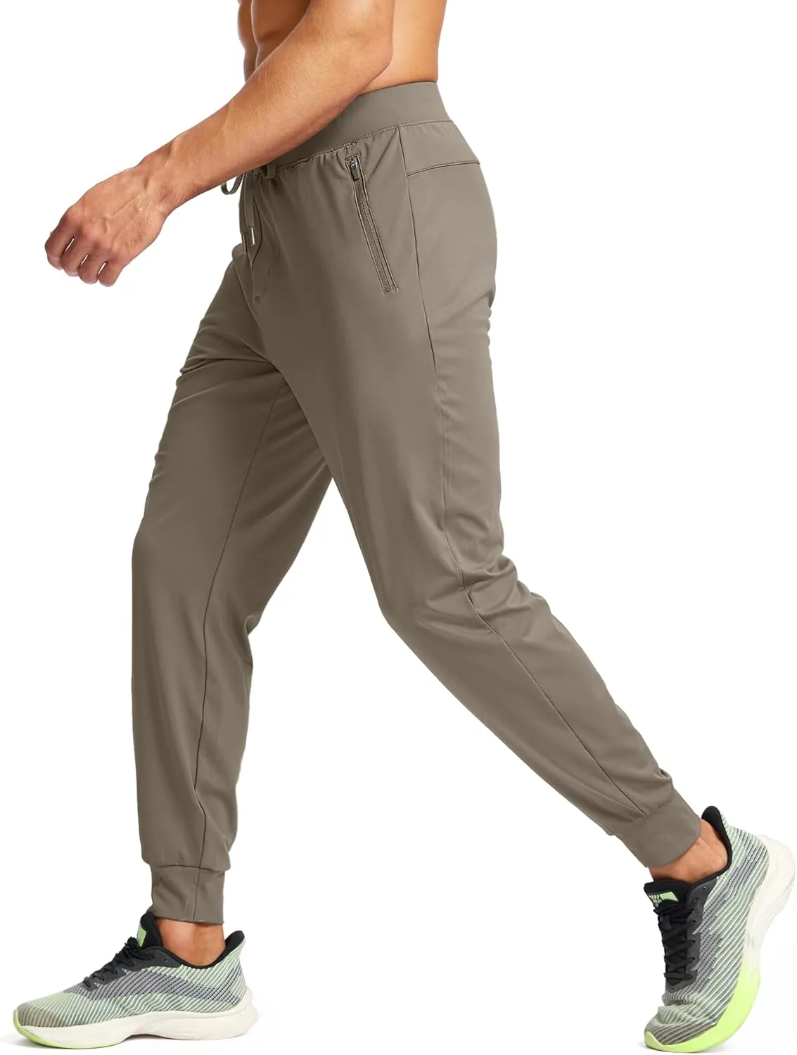 G Gradual Men's Joggers Pants with Zipper Pockets Stretch Sweatpants Athletic Track Pants for Men Workout Running Gym
