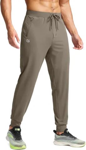 G Gradual Men's Joggers Pants with Zipper Pockets Stretch Sweatpants Athletic Track Pants for Men Workout Running Gym