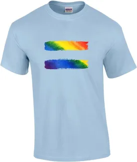 Gay Pride Equal Sign Rainbow Equality LGBTQ Unisex Short Sleeve T-Shirt Graphic Tee