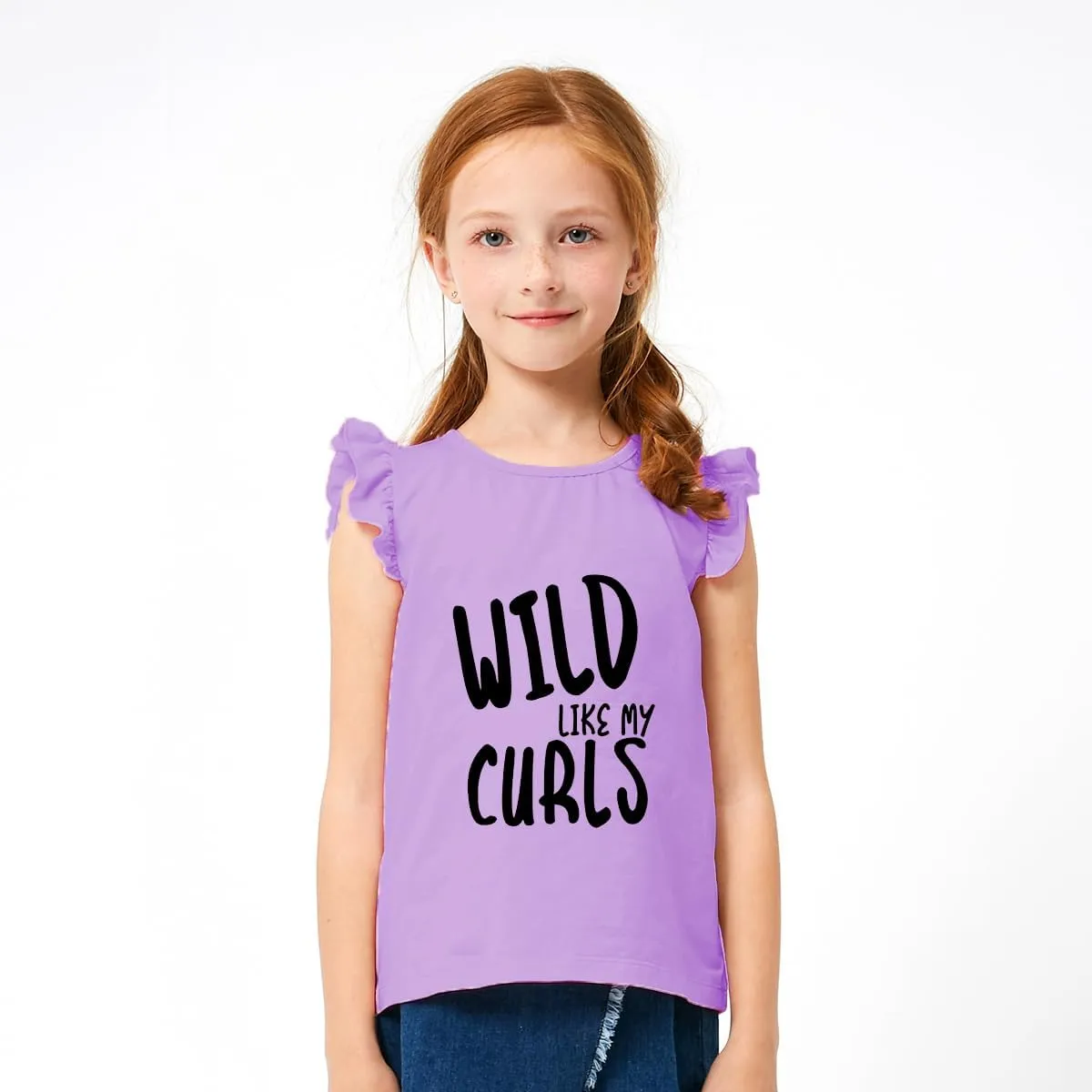 Girls Short Sleeve Shirts Casual Toddler Ruffle T Shirt Kids Bee Tank Top Mermaid Ice Cream Summer Crewneck Tees 2-7 Years