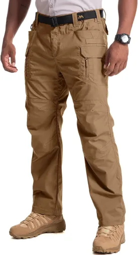 Jessie Kidden Men's Flex Stretch Tactical Pants, Water Resistant Ripstop Cargo Pants Lightweight BDU Outdoor Work Hiking
