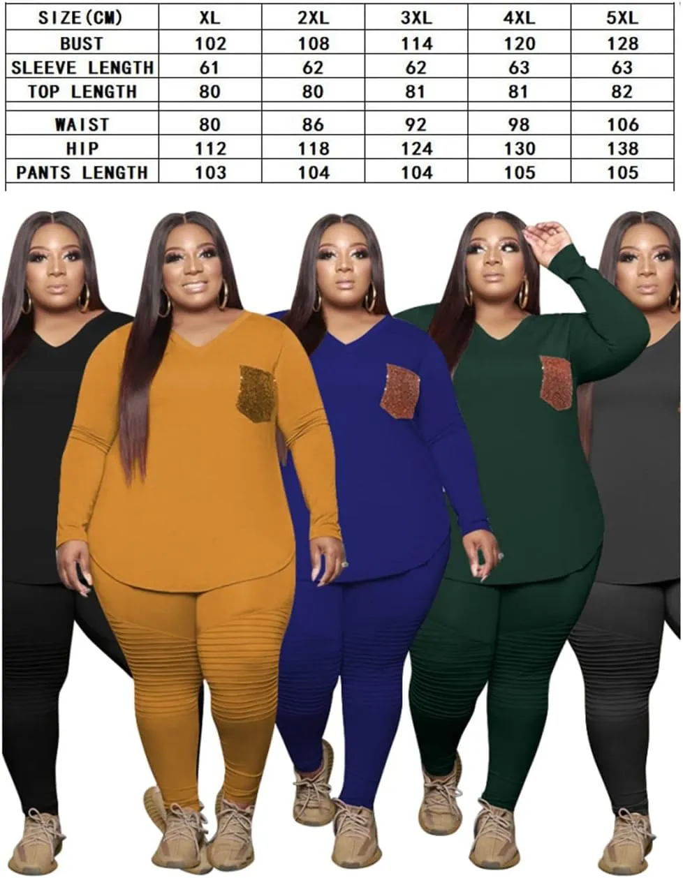 Plus Size Leopard Print 2 Piece Outfit for Women Sweatsuits Sets Tops and Sweatpans Sweatsuits Tracksuits