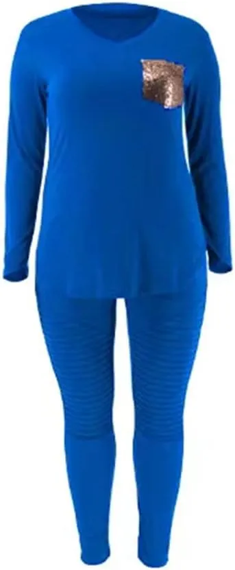 Plus Size Leopard Print 2 Piece Outfit for Women Sweatsuits Sets Tops and Sweatpans Sweatsuits Tracksuits