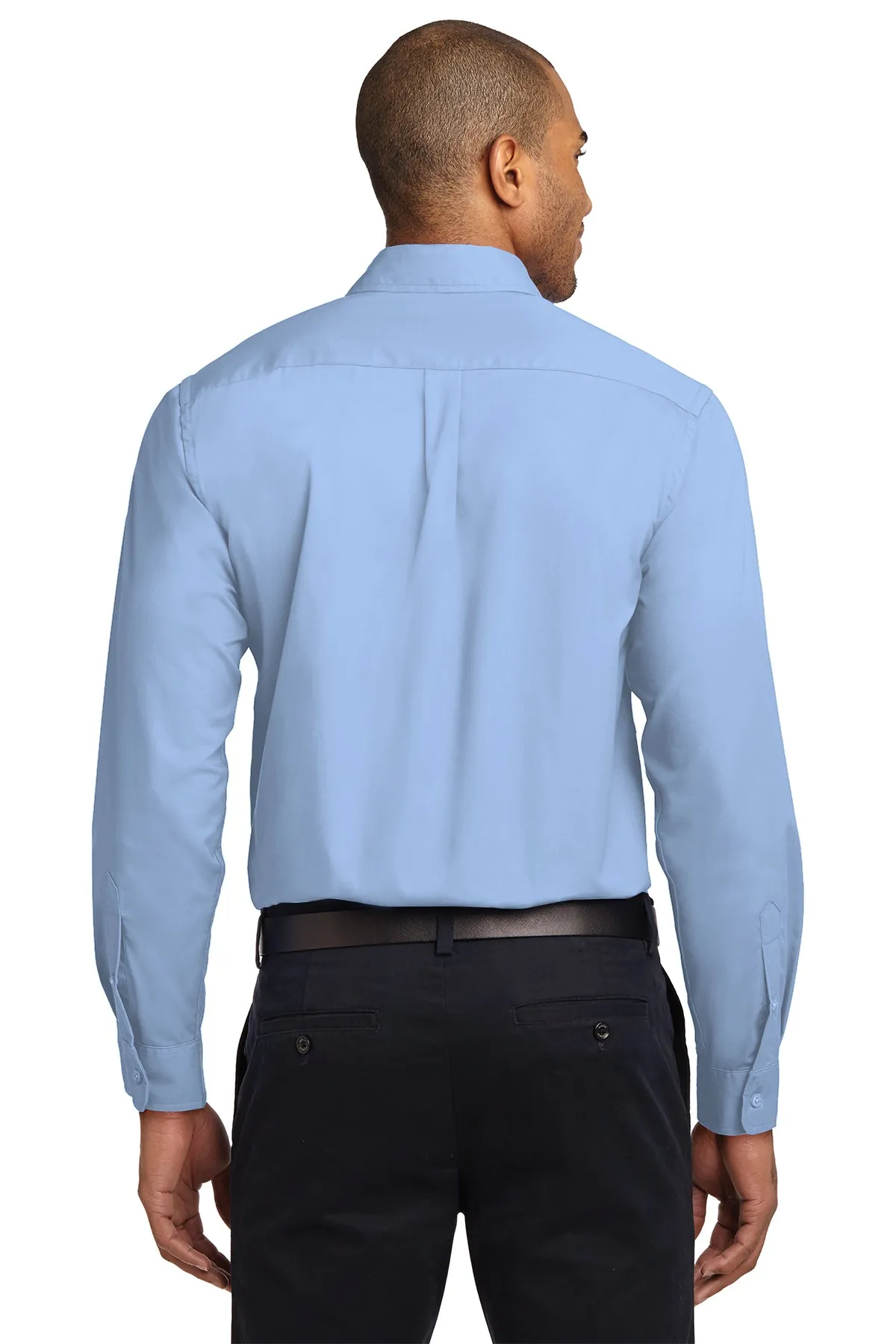 Port Authority Easy Care Custom Shirts, Light Blue/Light Stone