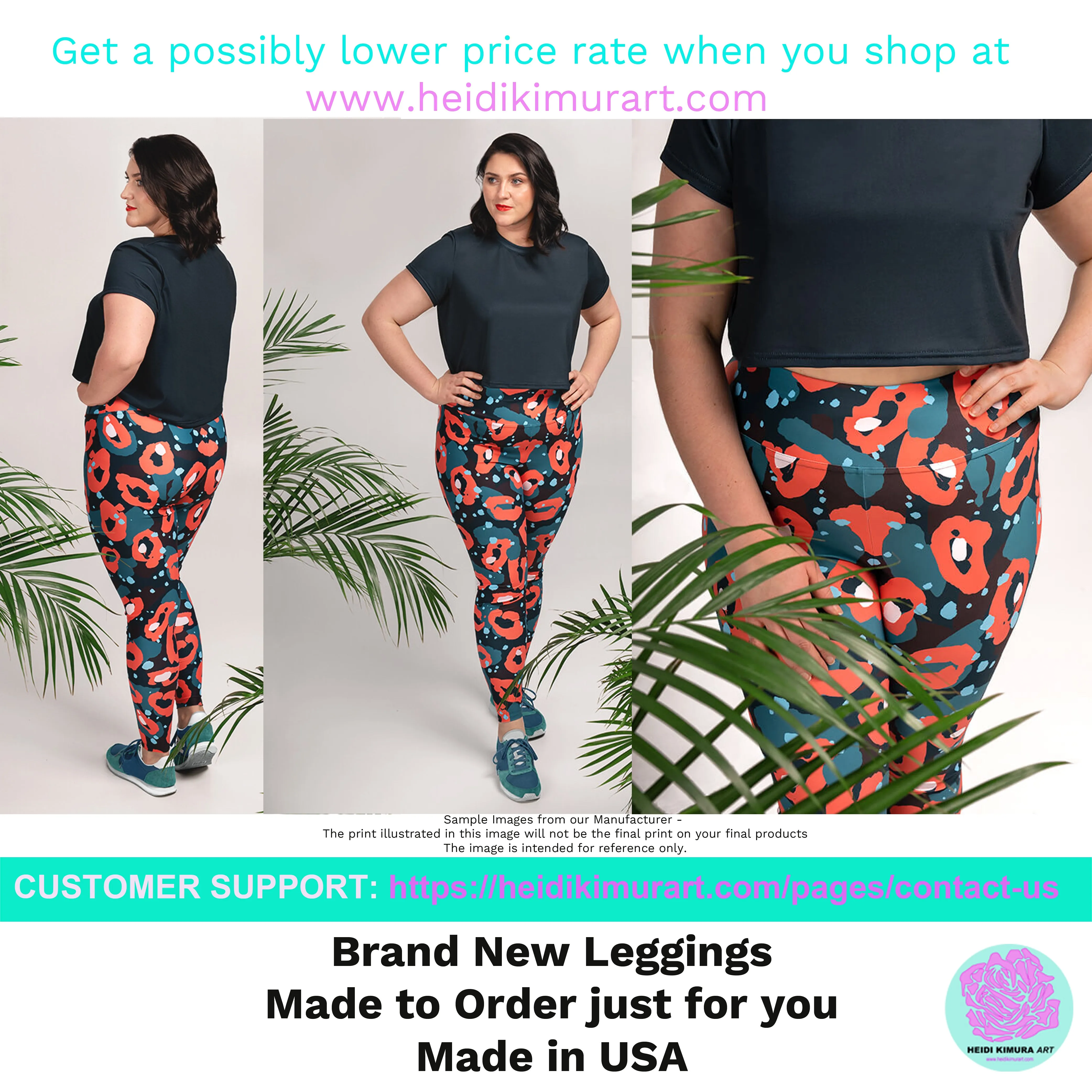 Rainbow Ombre Plus Size Tights, Rainbow Color Print Women's Plus Size Leggings Long Yoga Pants- Made in USA/EU