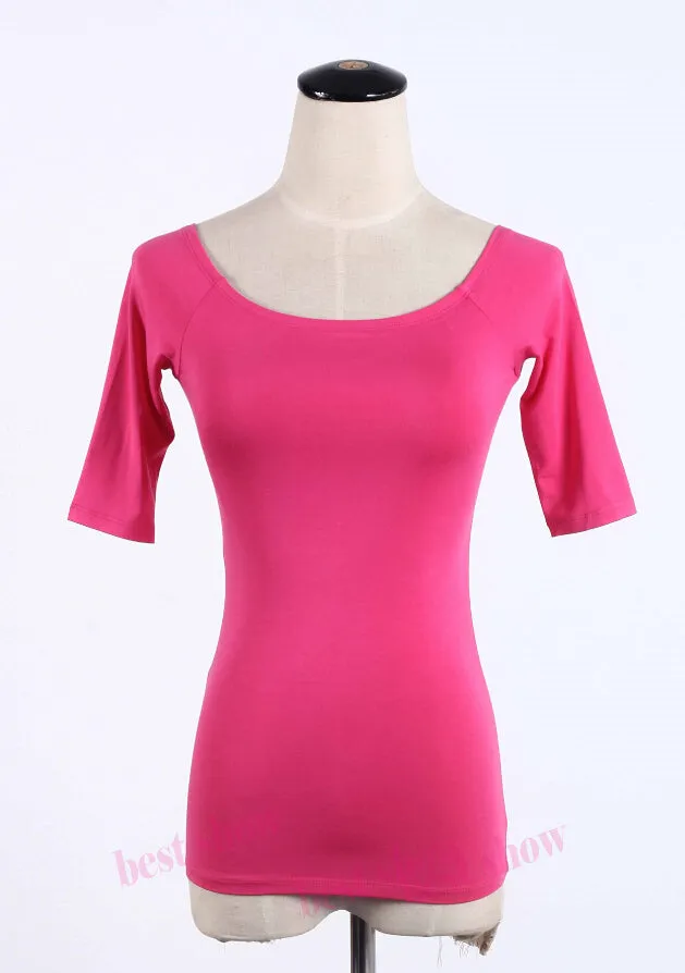 Sexy Off Shoulder Solid Color Long Sleeve Shirt