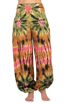 Unisex Jewel Tie-dye Harem Pants
