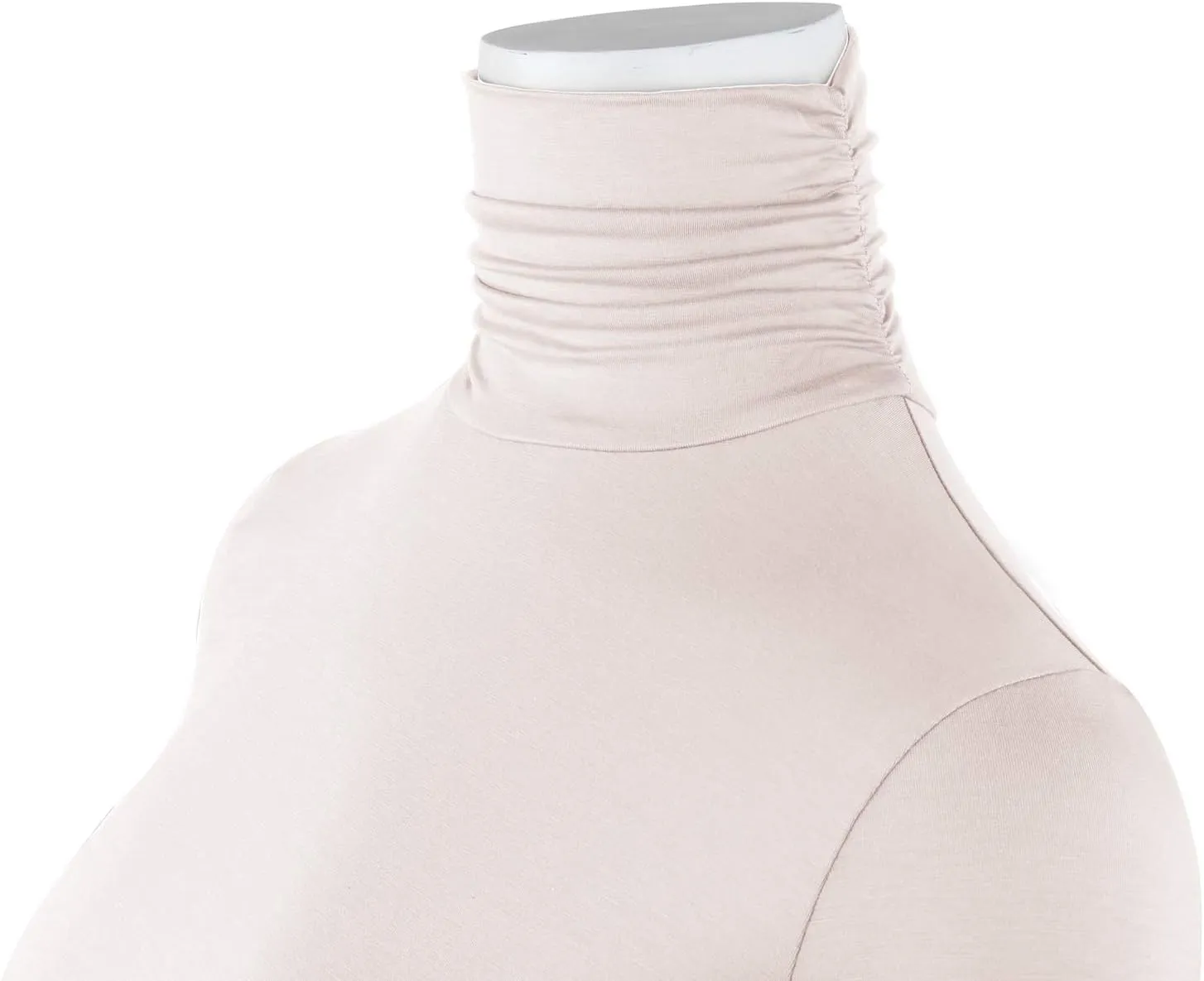 Women's Long Sleeve Lightweight Turtleneck Top Slim Fit Pullover T-Shirt (S-XXL)